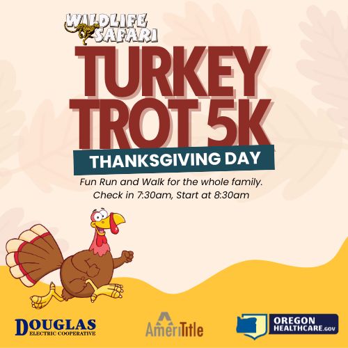 WILDLIFE SAFARI WITH ANNUAL TURKEY TROT ON THANKSGIVING – KQEN